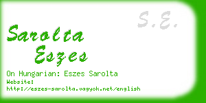 sarolta eszes business card